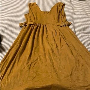 Pregnancy suede beige dress